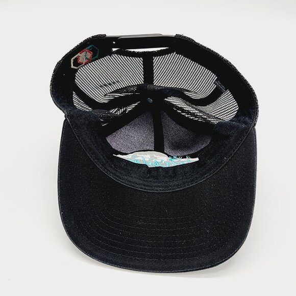 Speed Society Hat Men's Black Mesh Snapback Adjustable Hex Collection Racing Cap - Picture 7 of 8